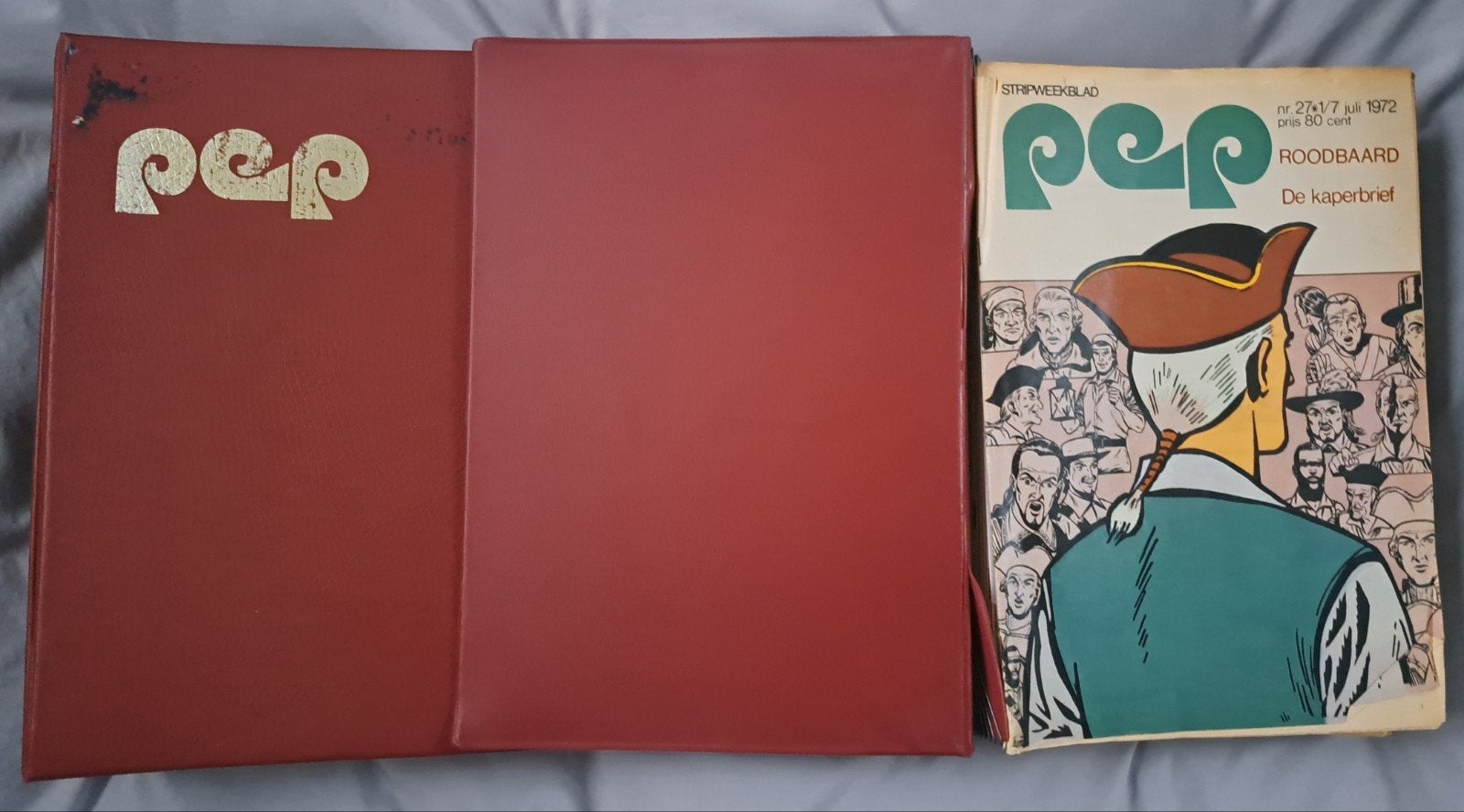 Stripweekblad Pep gebonden jaargang 1972 met Roobaard De Kap, Eén stripboek, Ophalen of Verzenden, Gelezen, Diverse