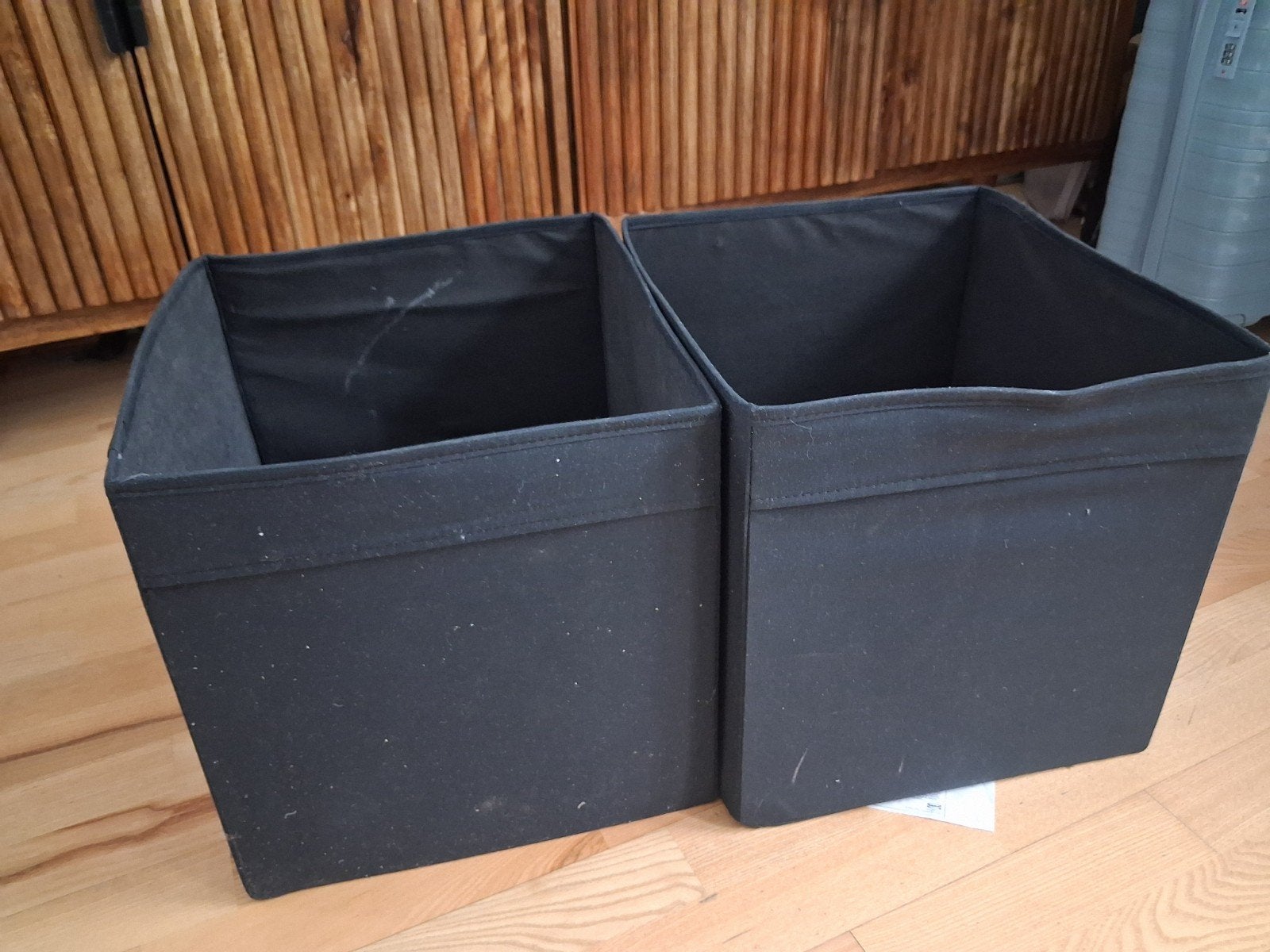 2x IKEA DRÖNA opbergbakken - Zwart, Ophalen of Verzenden, Gebruikt, Zwart, Textiel