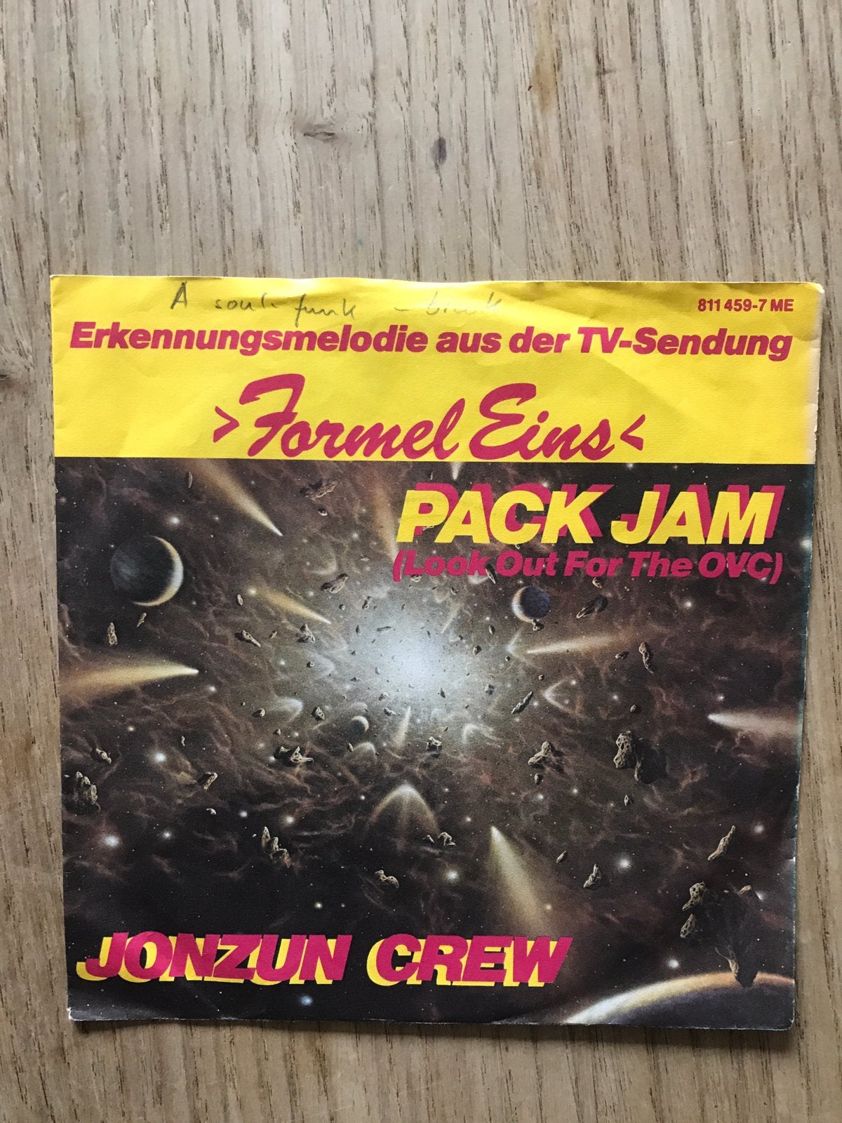 Jonzun crew / pack jam (look out for the ovc) / rap 45, Ophalen of Verzenden, Zo goed als nieuw, Pop