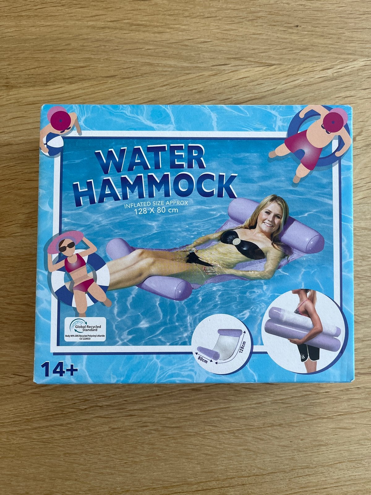 Water Hammock - Opblaasbare water hangmat 128x80 cm, Ophalen of Verzenden, Nieuw