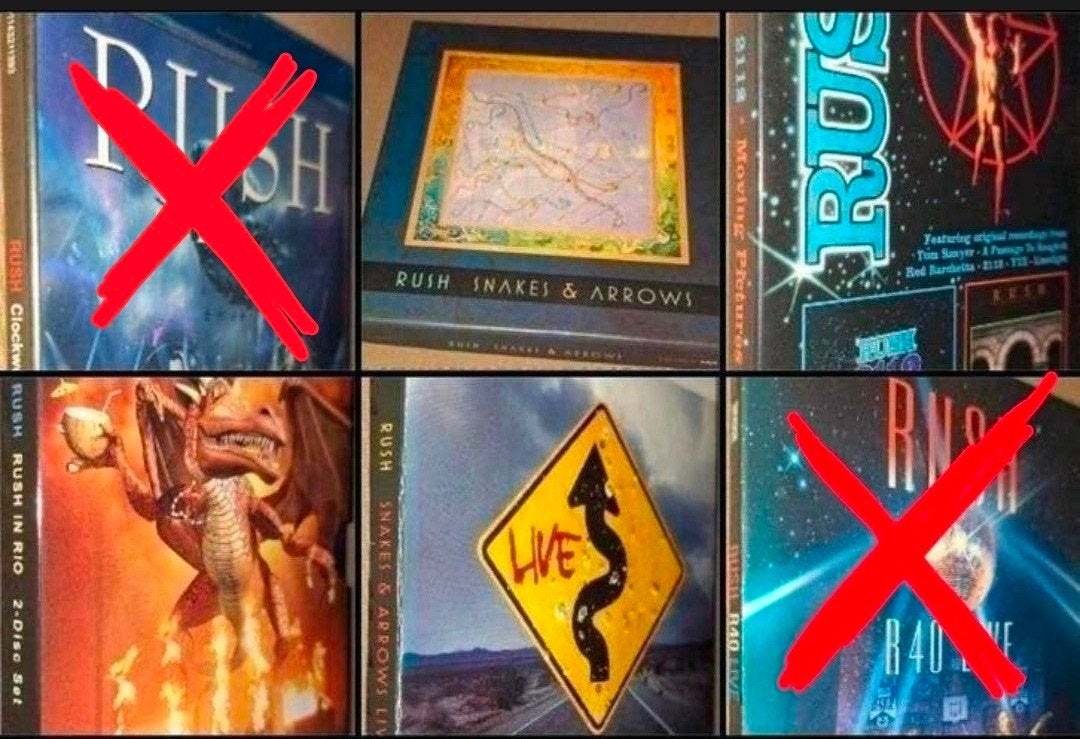 4x Rush Blu-ray's en DVD'S, Verzenden, Concert