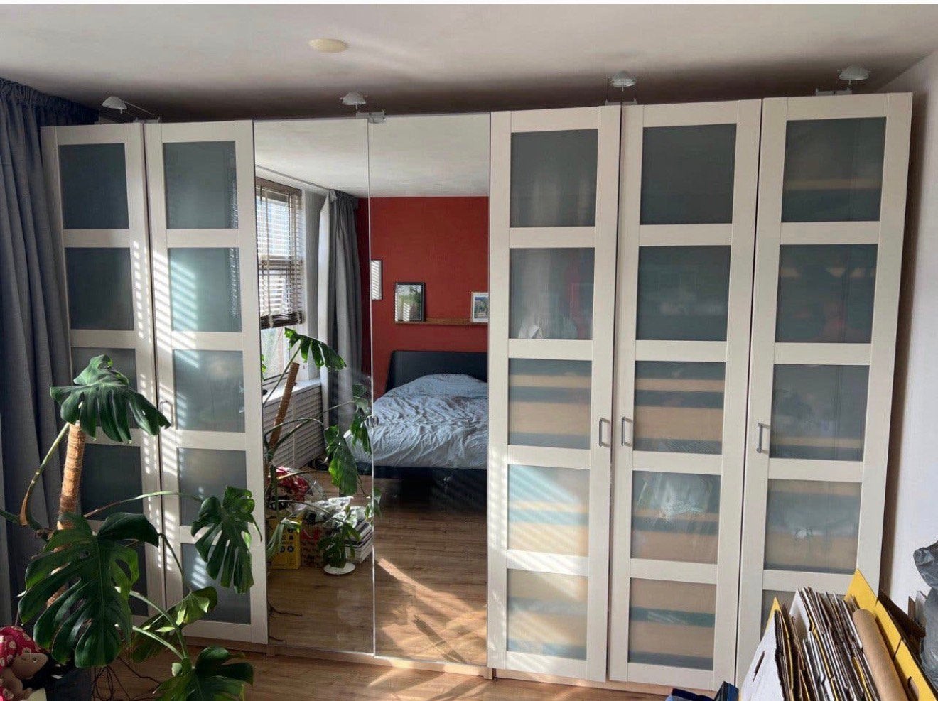 IKEA PAX kledingkast 350x237x60cm incl lampjes, Huis en Inrichting, Ophalen, Zo goed als nieuw, 50 tot 75 cm, 200 cm of meer