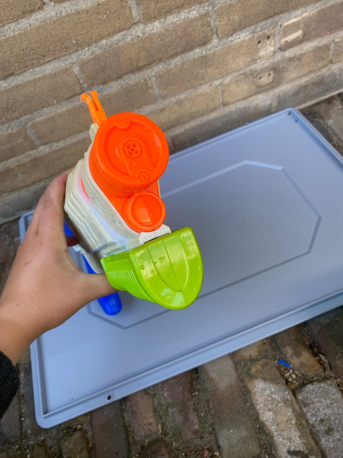 Nerf Super Soaker Scatterblast Waterpistool, Ophalen of Verzenden, Gebruikt