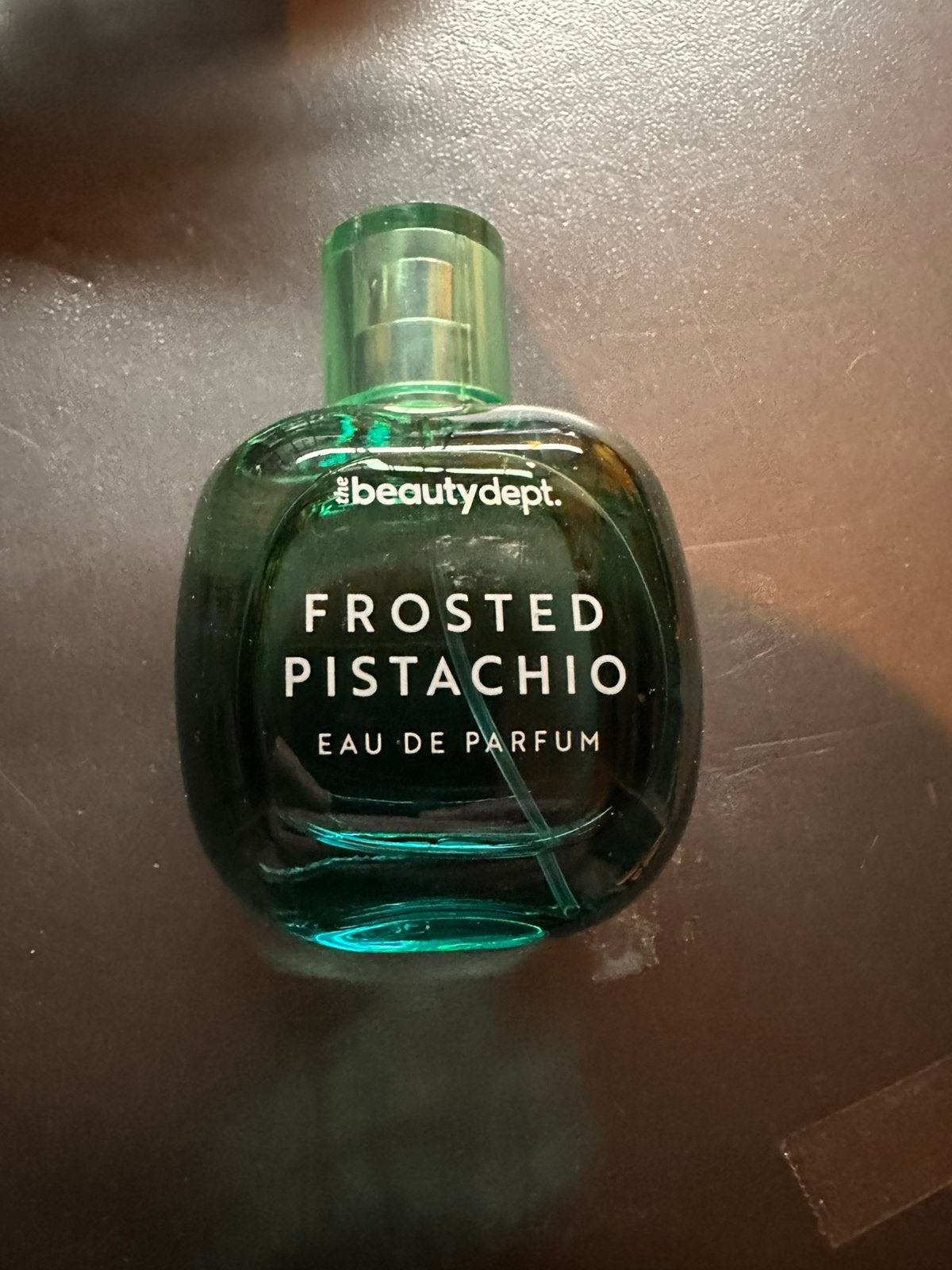 Frosted pistachio geurtje, Ophalen of Verzenden, Zo goed als nieuw, Parfumfles