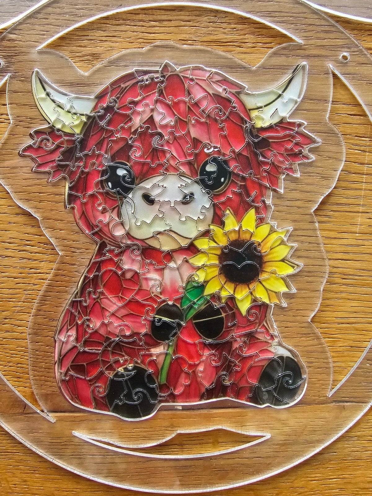 Acryl puzzel (raamhanger), Ophalen of Verzenden, Minder dan 500 stukjes, Zo goed als nieuw, Overige typen