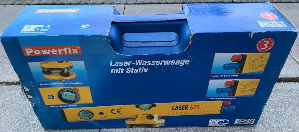 Laser waterpas, Ophalen