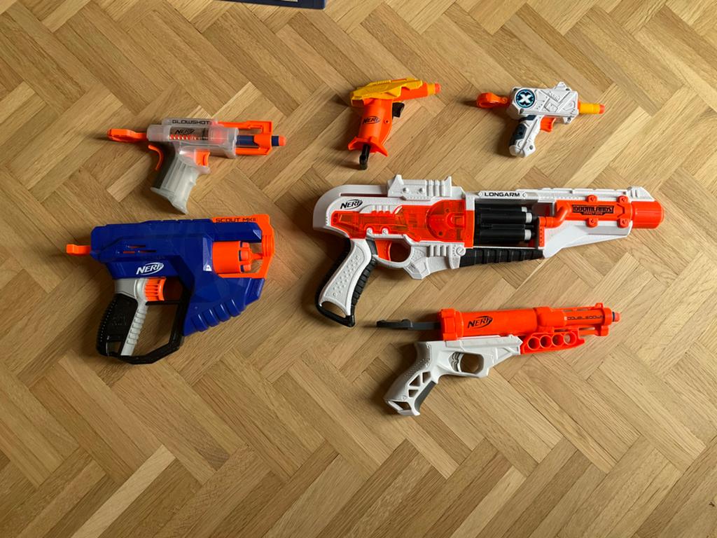 Nerf Blaster Collectie - 6 stuks, Ophalen of Verzenden, Zo goed als nieuw