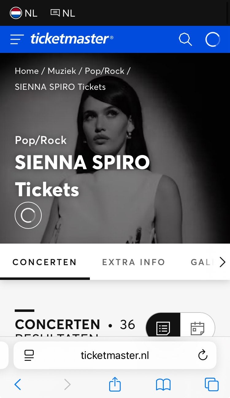 Tickets GEZOCHT voor Sienna Spiro: my house tour, Twee personen, Maart, Levenslied