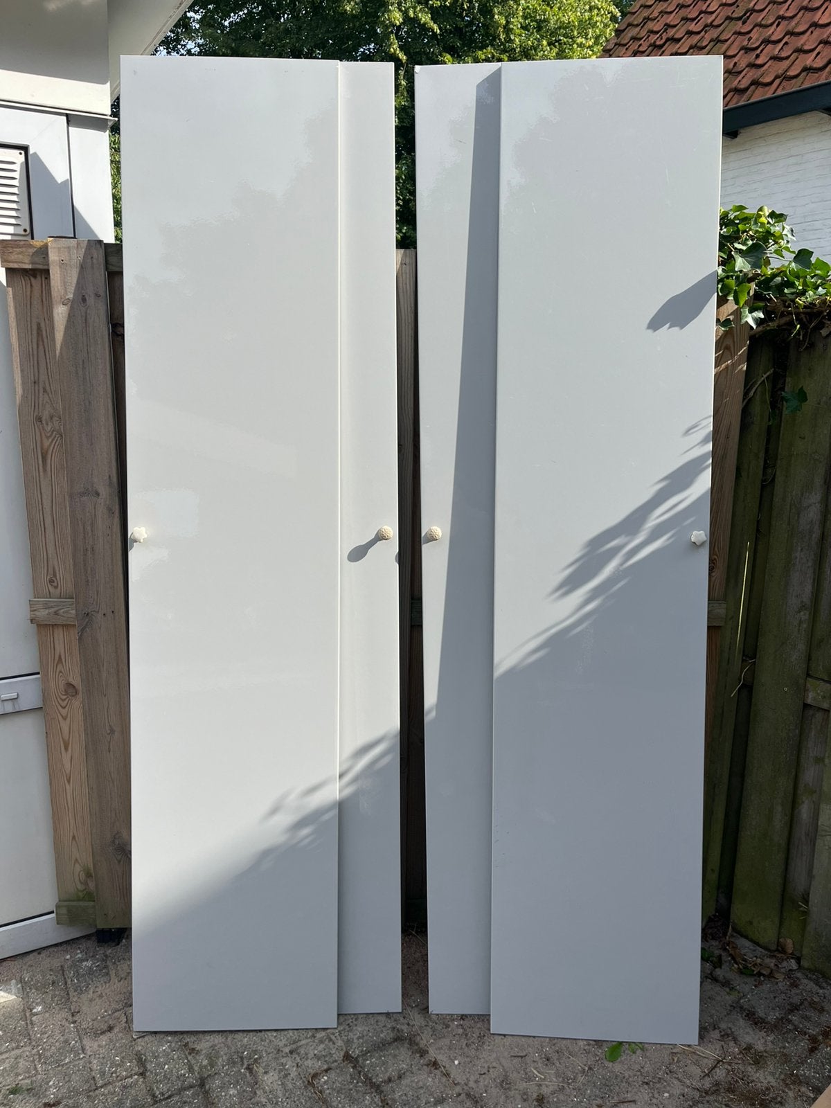 4 Ikea paxkast deuren hoogglans grijs, Ophalen, Minder dan 50 cm, Gebruikt, 200 cm of meer