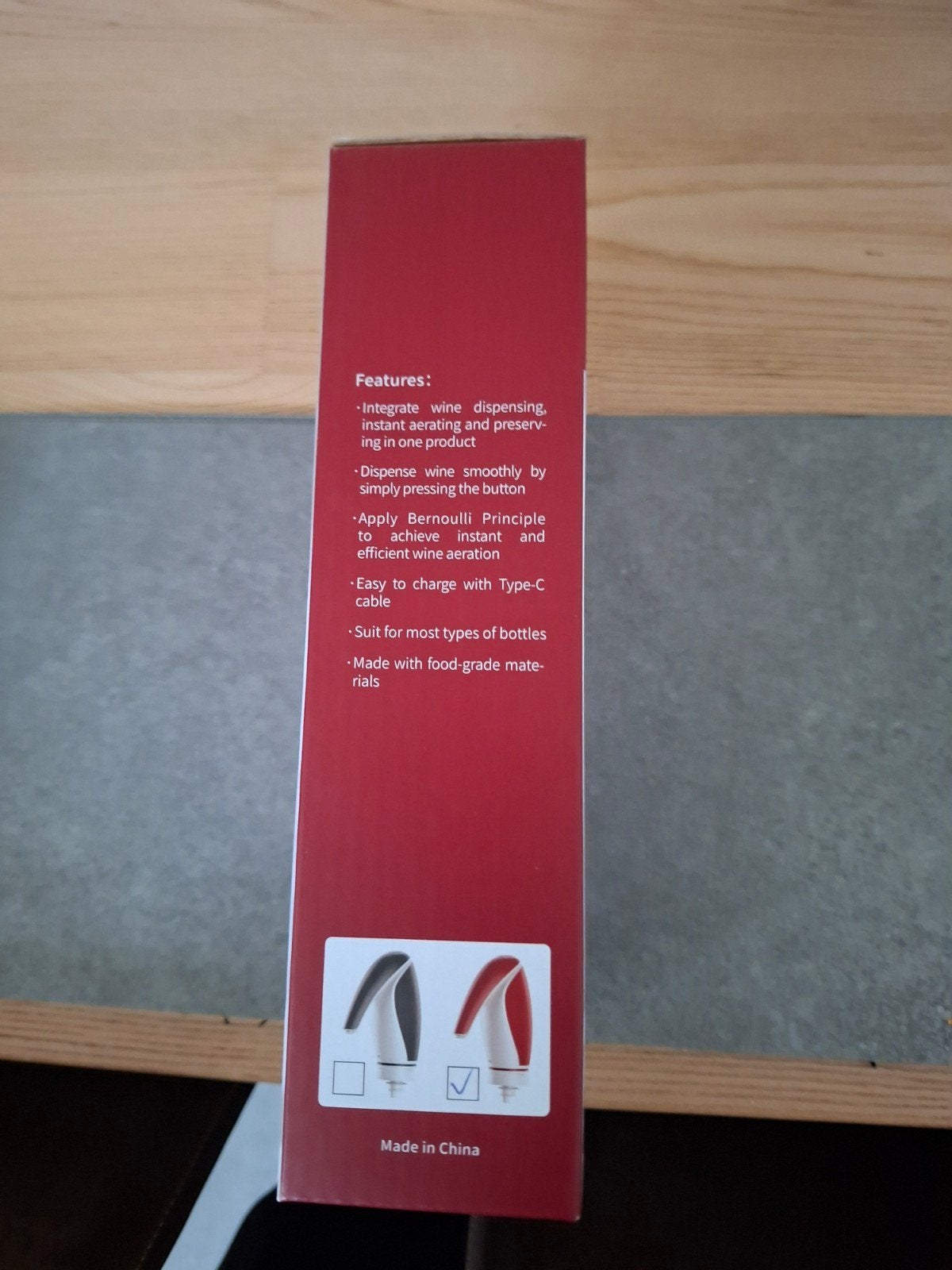 Electric Wine AERATOR & PRESERVER, Ophalen