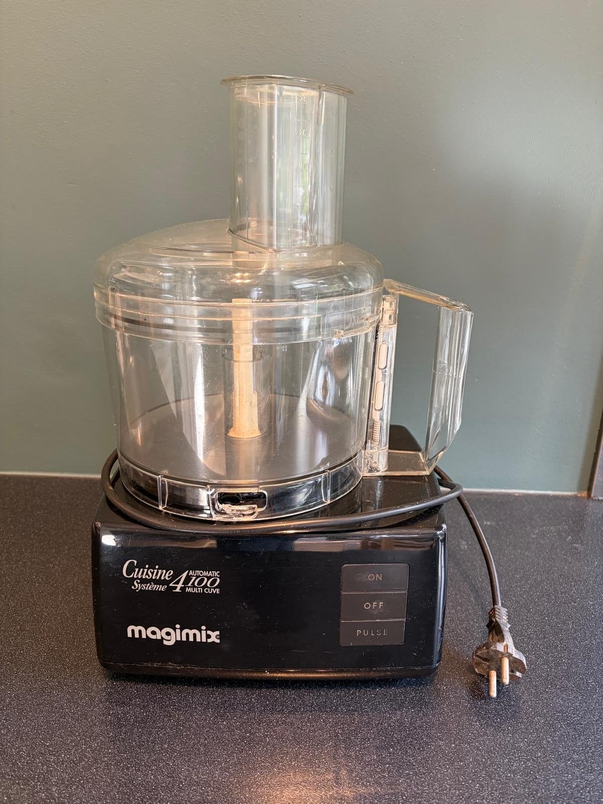 Magimix Cuisine Systeme 4100G Foodprocessor met 2 kommen, Kunststof, Ophalen of Verzenden, Zwart, Overige merken