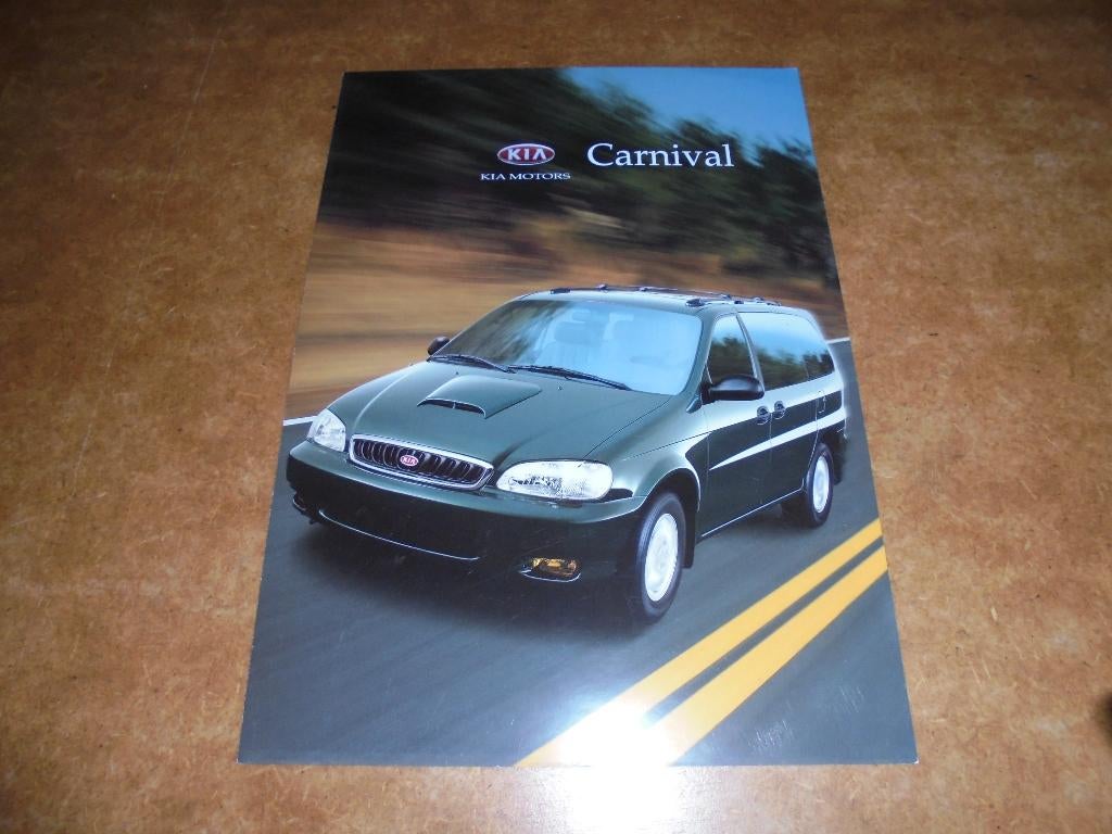 brochure Kia Carnival  1999, Ophalen of Verzenden, Nieuw, Overige merken