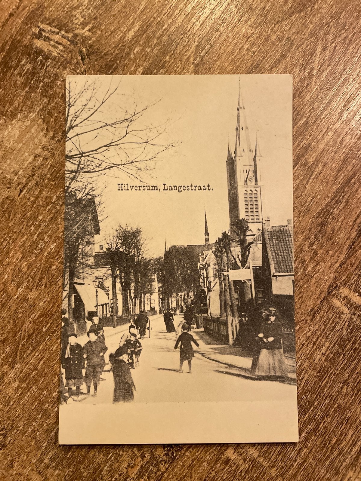 Oude ansichtkaart Hilversum, Langestraat, Ophalen of Verzenden, Voor 1920, Ongelopen, Noord-Holland