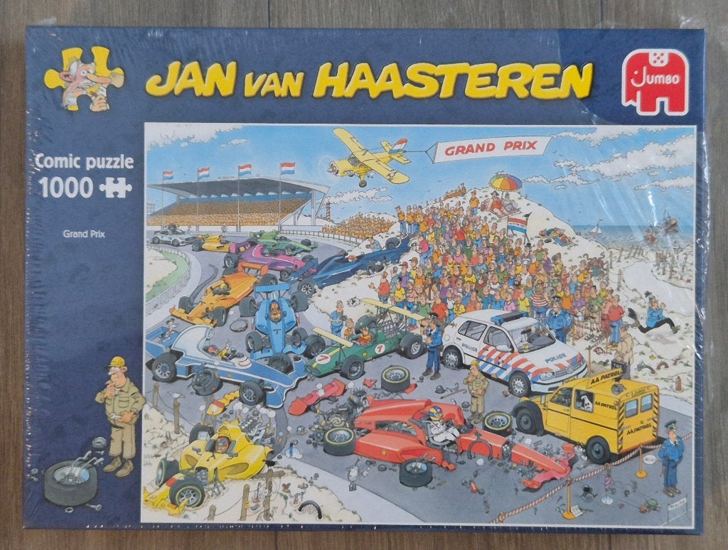 NIEUW gesealed: Jan van Haasteren “Grand Prix”, Ophalen of Verzenden, 500 t/m 1500 stukjes, Nieuw, Legpuzzel