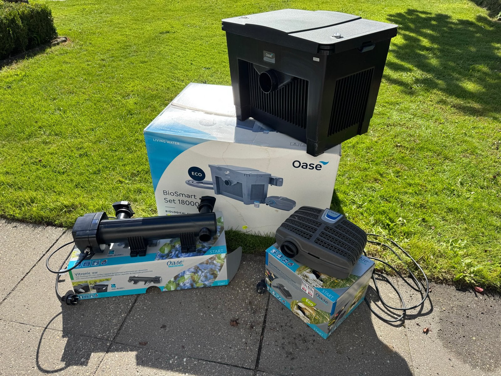 Oase BioSmart 18000 filtersysteem incl pomp en uvc zgan!, Ophalen of Verzenden, Zo goed als nieuw