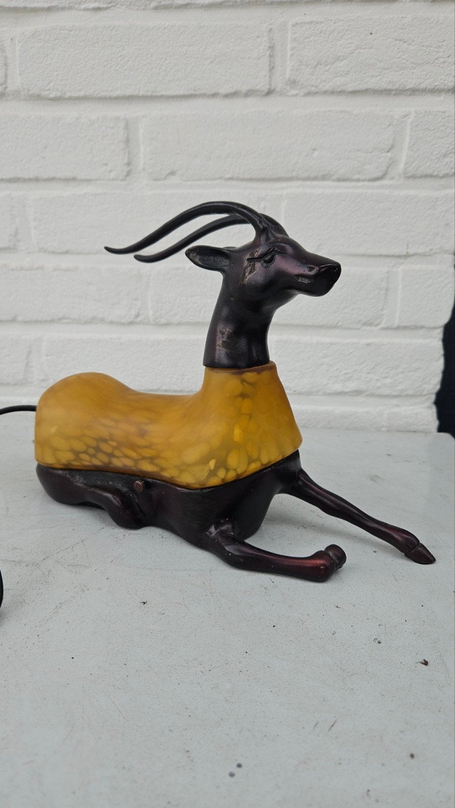 Vintage Gazelle Lamp - Unieke Tafellamp, Ophalen of Verzenden