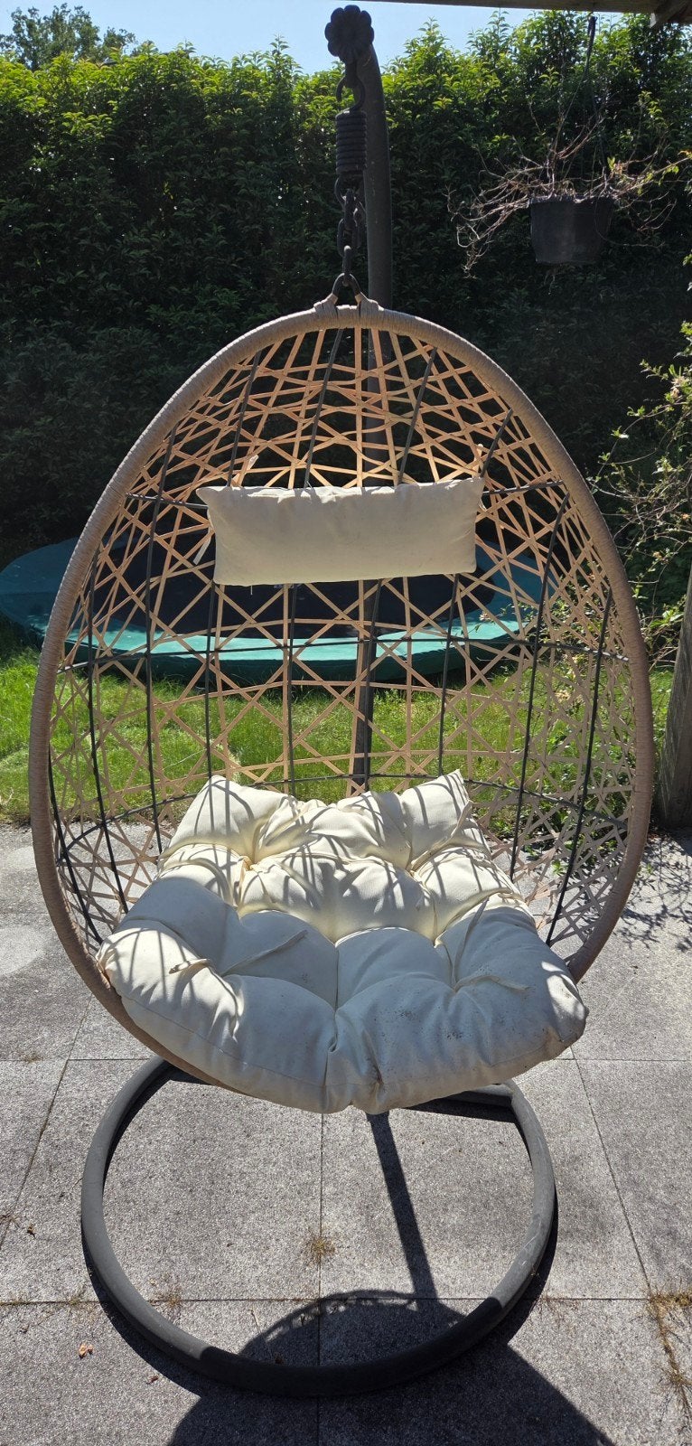 Swing-egg hangstoel met kussens, Ophalen, Gebruikt