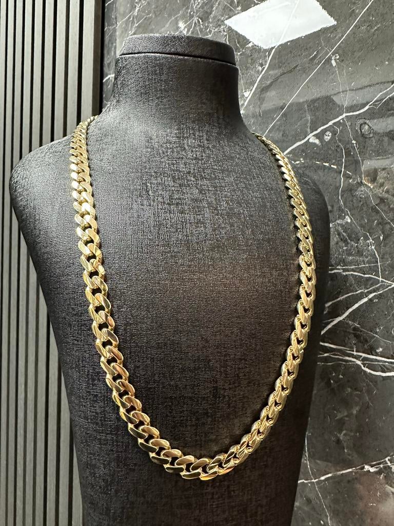 Prachtige 14k Gouden Cubaan Link Ketting, Ophalen of Verzenden, Nieuw, Goud