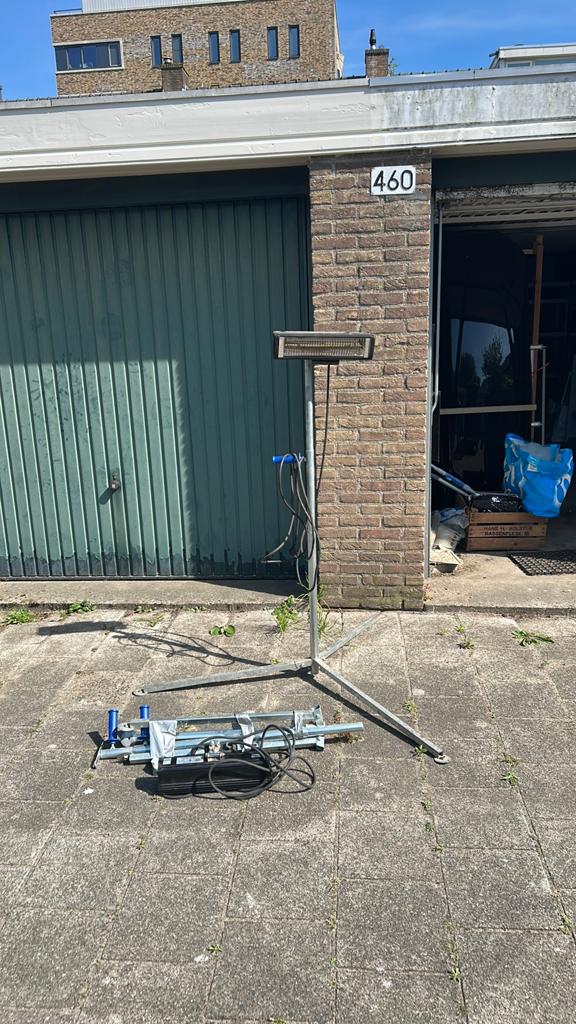 Warmtelampen met statief, Ophalen of Verzenden, Gebruikt, Overige typen, Minder dan 2 meter