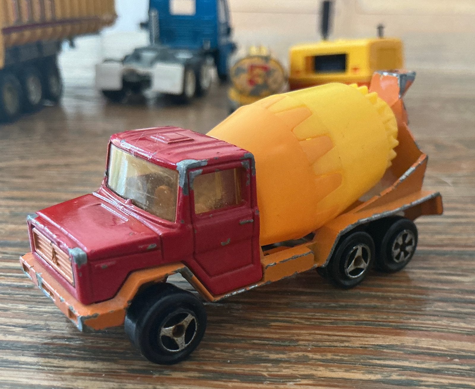 Vintage Oude Magirus  Beton Cementwagen Majorette 1970, Ophalen, Gebruikt, Bus of Vrachtwagen, Majorette