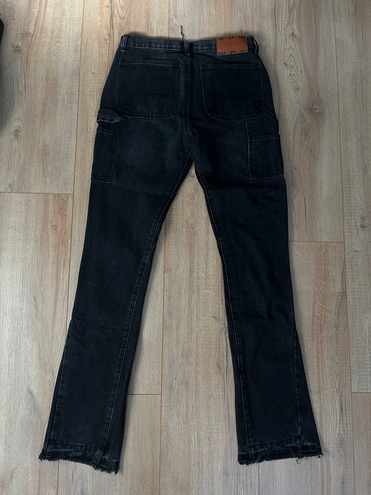Zwarte Flared Jeans - Zo goed als nieuw, Verzenden, Zwart, Maat 42/44 (L), Zo goed als nieuw