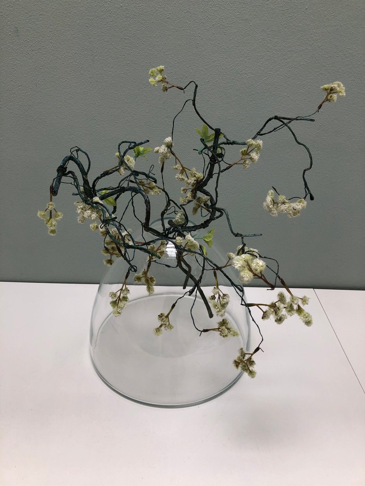 Glazen vaas 29 cm hoog., Ophalen of Verzenden, Zo goed als nieuw, Transparant, Glas