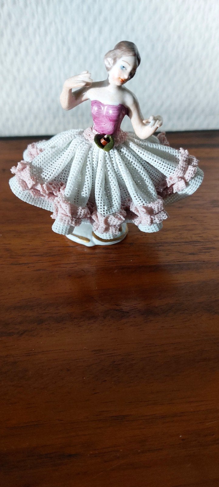 Antiek Porseleinen Ballerina Beeldje, Antiek en Kunst, Ophalen of Verzenden