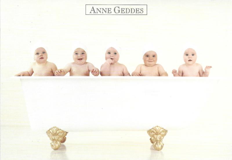 Anne Geddes kaart nr. A246: Baby's in Bad, Verzenden, Voor 1920, Ongelopen, Kinderen