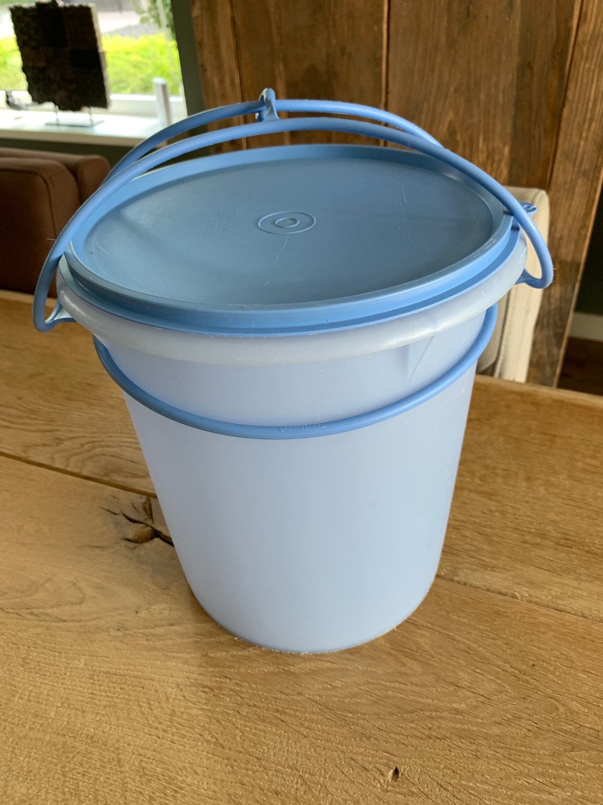 Tupperware wasemmer blauw, Gebruikt, Tupperware, Blauw, Compleet