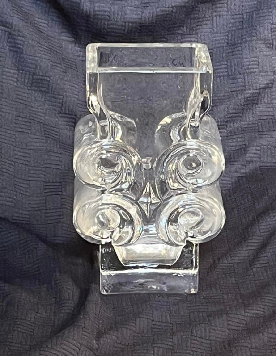 Vintage Scandinavische vaas kristal, Ophalen of Verzenden