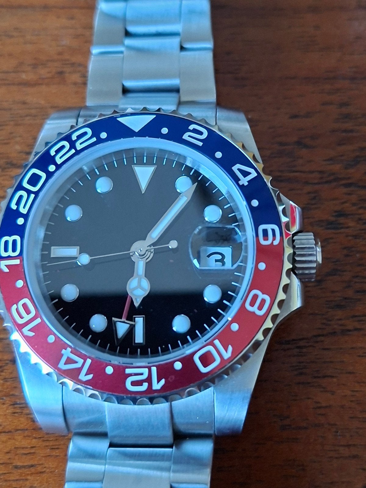 Mistery Rolex Submariner Pepsi Heren Polshorloge, Sieraden, Tassen en Uiterlijk, Horloges | Heren, Staal, Polshorloge, Ophalen of Verzenden
