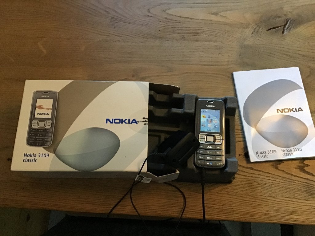 Nokia 3109 Classic, originele doos en handleiding, Ophalen, Geen camera, Zwart, Fysiek toetsenbord
