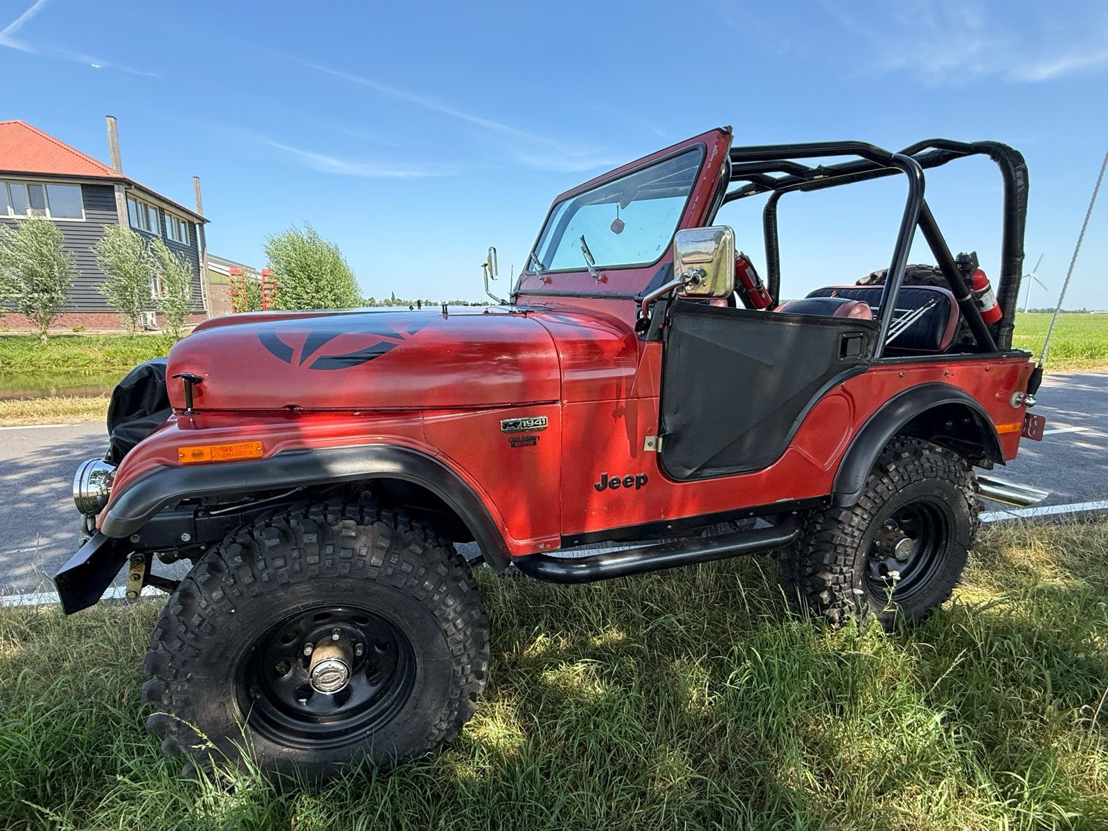 Jeep cj5 1977 v8 5,9 ltr wegenbelastingvrij Oldtimer, Auto's, 1694 kg, 8 cilinders, CJ, Overige bekleding