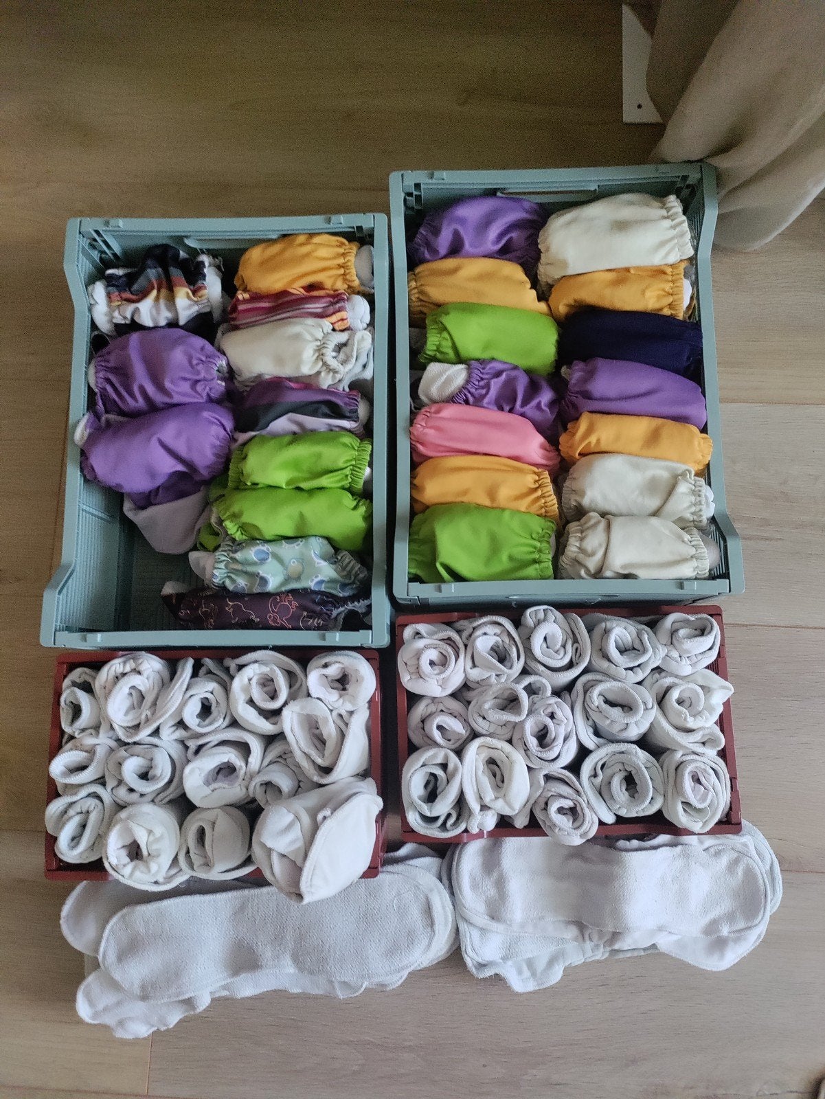 Complete set wasbare luiers Grovia, Ophalen of Verzenden, Gebruikt