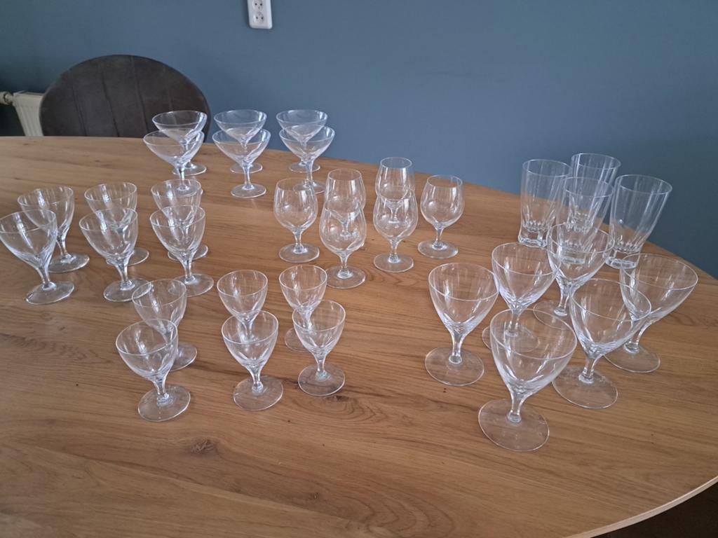 Val Saint Lambert Berry kristallen glazen set - 34 delig, Antiek en Kunst, Ophalen
