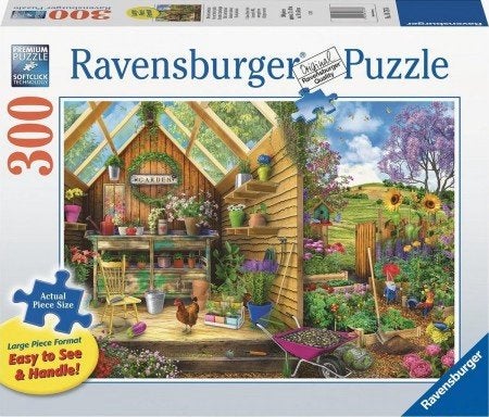 Ravensburger - Kijkje in het Tuinhuisje - 300XL stukjes, Hobby en Vrije tijd, Ophalen of Verzenden, Minder dan 500 stukjes, Nieuw