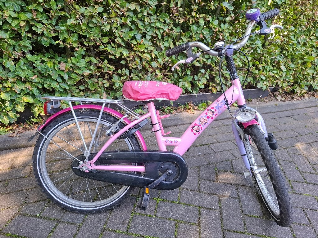 Roze kinderfiets 20 inch, Terugtraprem, Ophalen, Overige merken, 16 tot 20 inch