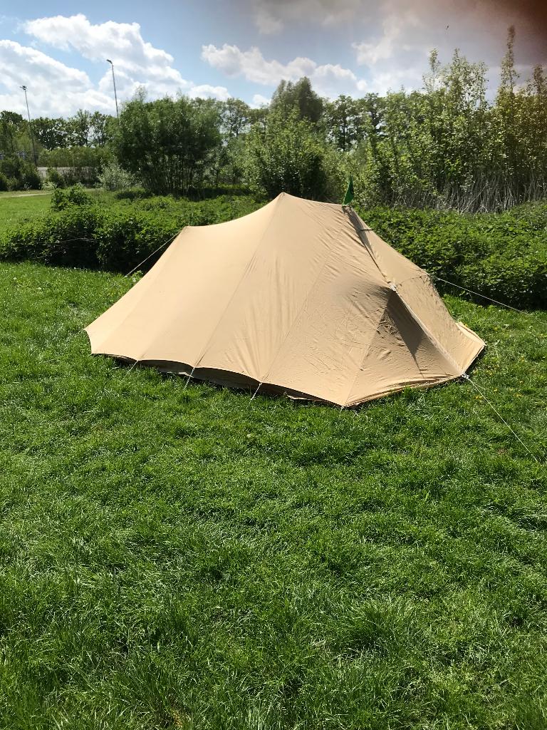 Lichtgewicht katoenen Carl Denig Pollux tent, Caravans en Kamperen, Ophalen, Gebruikt, Tot en met 2