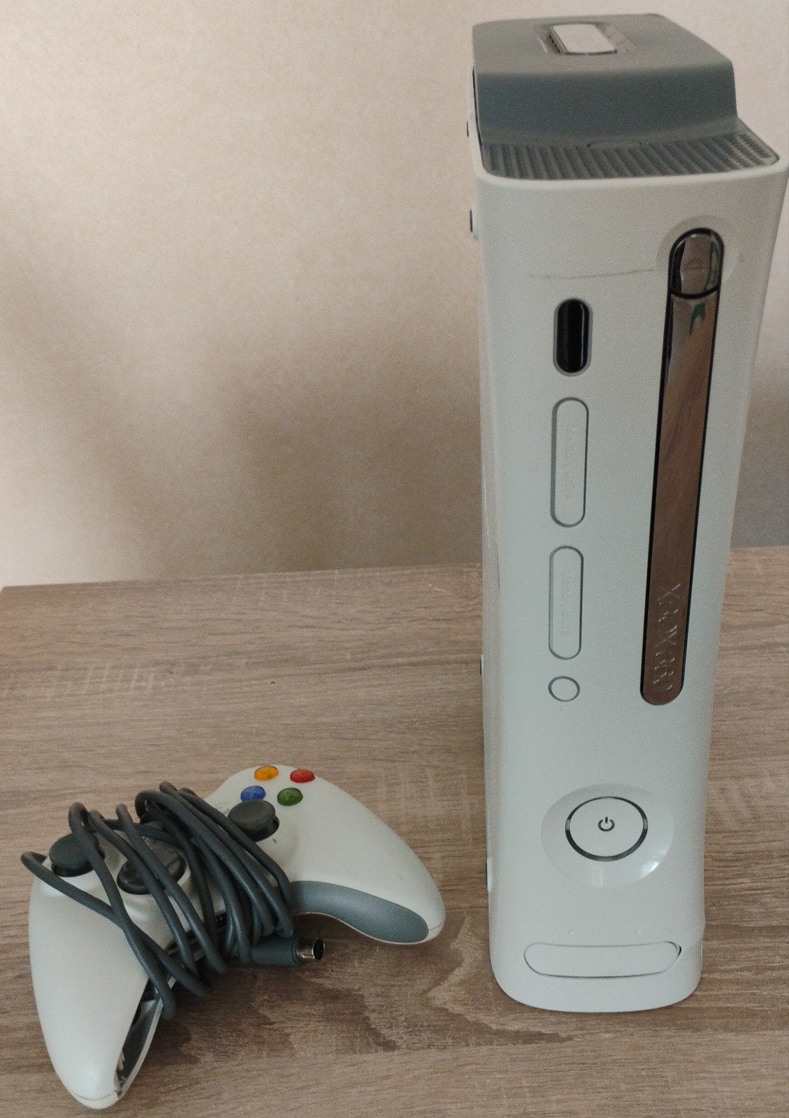 Xbox 360 met controller - niet getest (voor onderdelen), 360 Elite of Super Elite, Ophalen of Verzenden, Niet werkend, Met 1 controller
