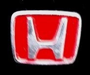 Honda speld rood-zilver gelakt, Verzenden, Nieuw, Transport, Speldje of Pin