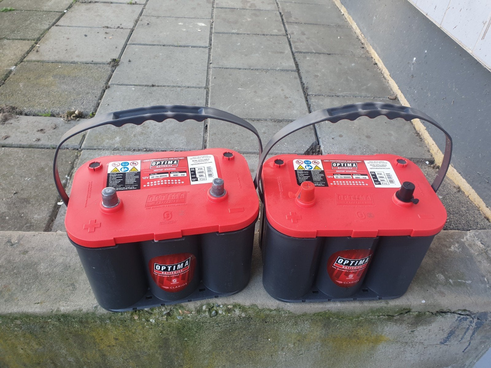Optima Redtop Accu 12V 50Ah 100% Conditie 2x stuks, Ophalen, Nieuw