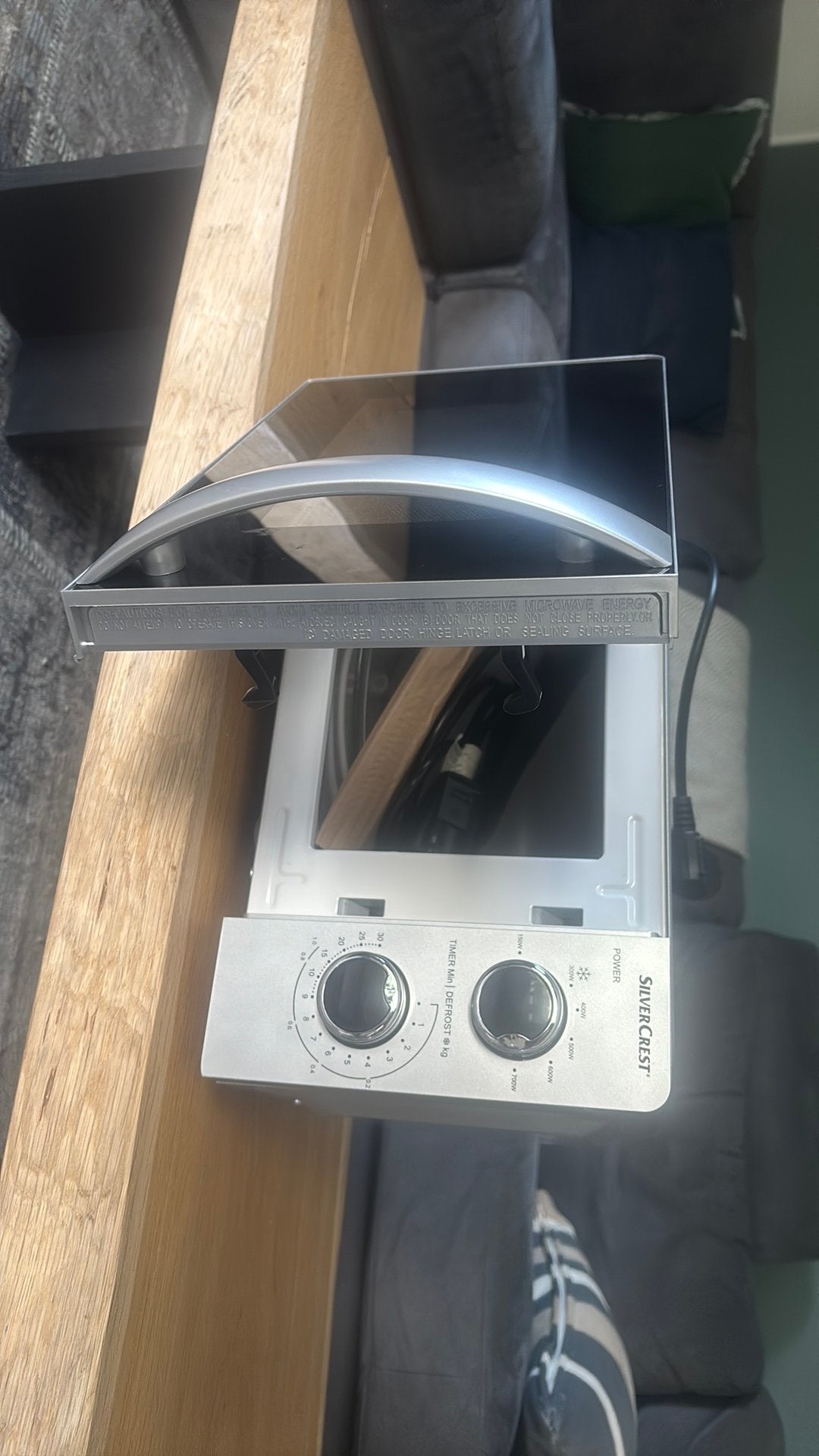 SilverCrest Magnetron - Zo goed als nieuw, Witgoed en Apparatuur, Magnetrons, Ophalen, Draaiplateau, Magnetron, Zo goed als nieuw
