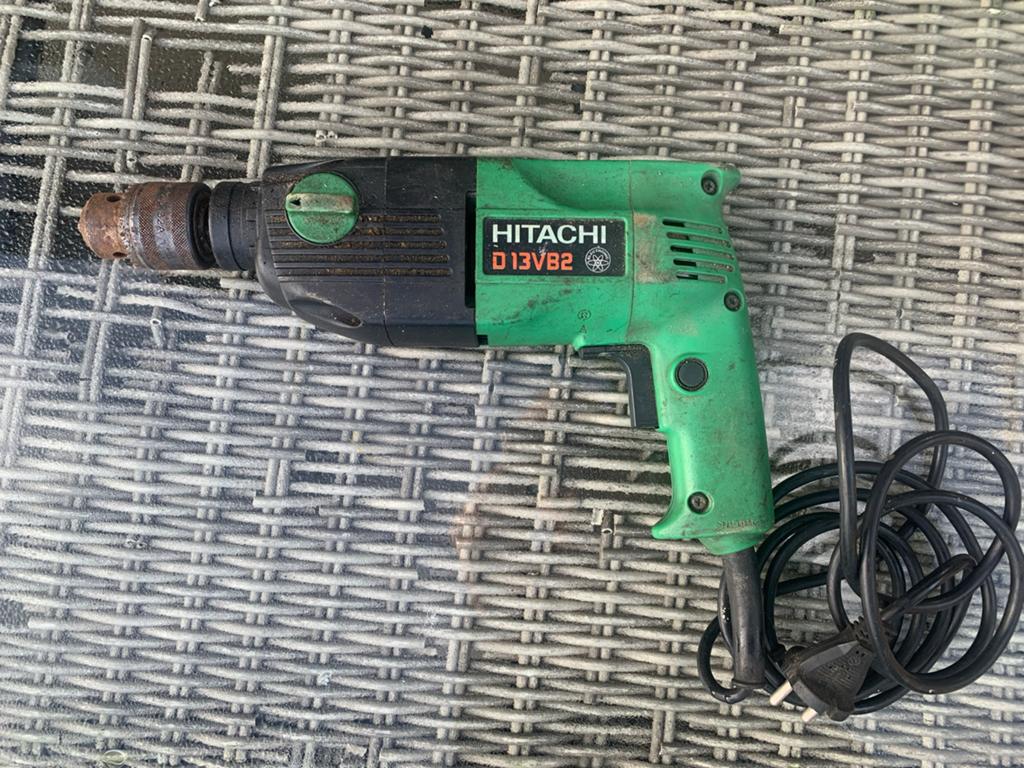 Hitachi D13VB2 Boormachine - Gebruikt maar functioneel, Doe-het-zelf en Verbouw, Gereedschap | Boormachines, Klopboormechanisme