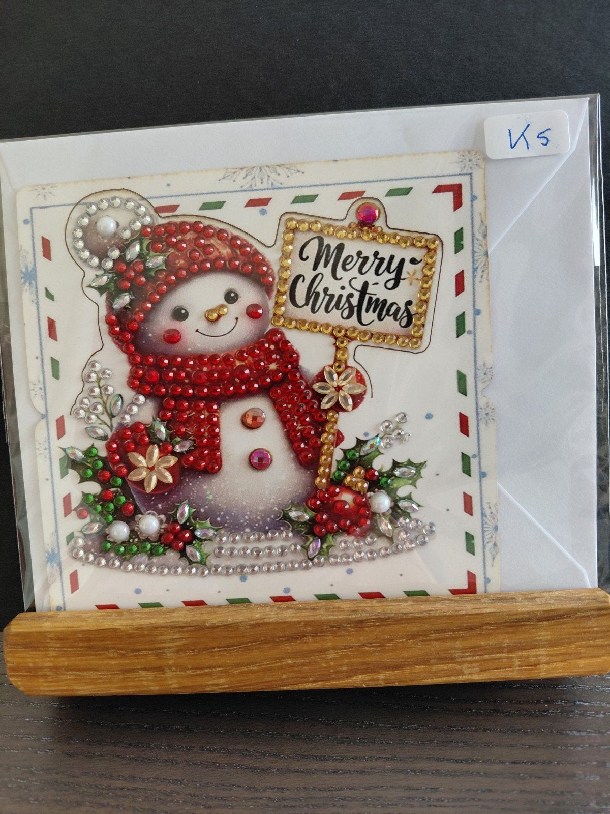 Diamond painting kerstkaart 5+1 gratis, Ophalen, Nieuw, Kerst