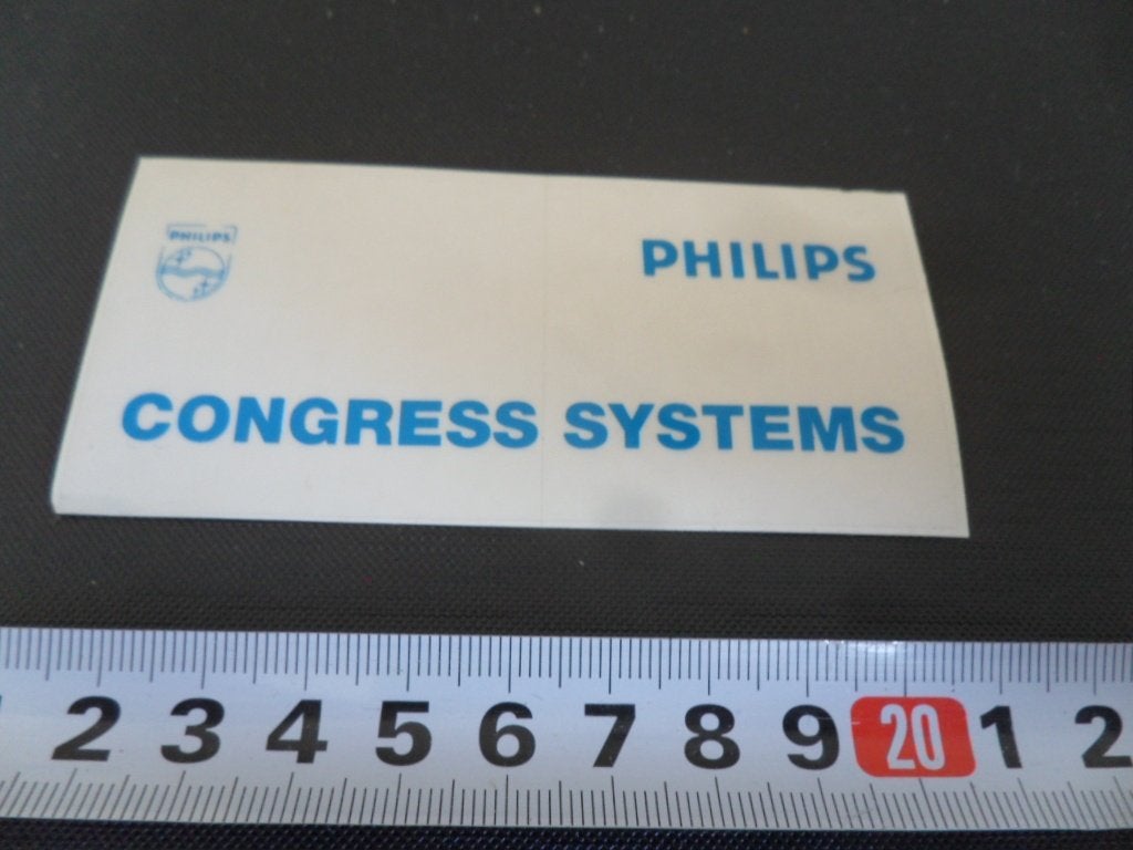 sticker philips congress systems - transparant *, Ophalen of Verzenden, Zo goed als nieuw