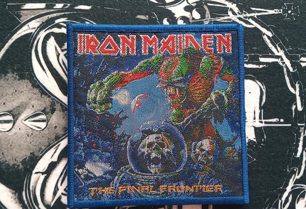 Iron Maiden zeer mooie  final frontier ltd edition patch 324, Verzenden, Nieuw, Kleding