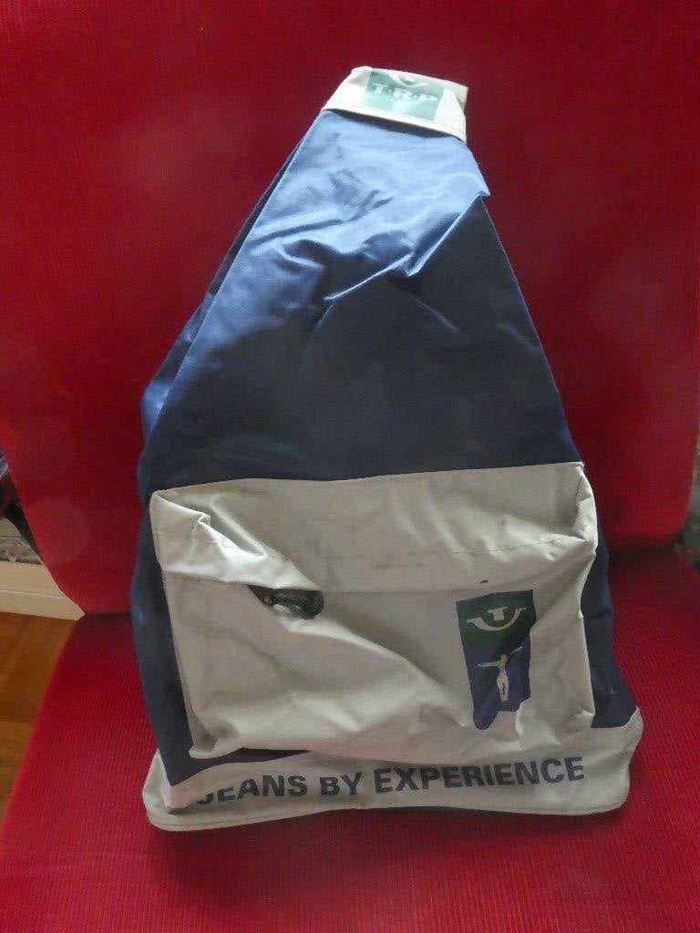blauw / grijze TRP jeans (Tripper) rugzak, Ophalen of Verzenden, Zo goed als nieuw, 25 tot 40 cm, Overige merken