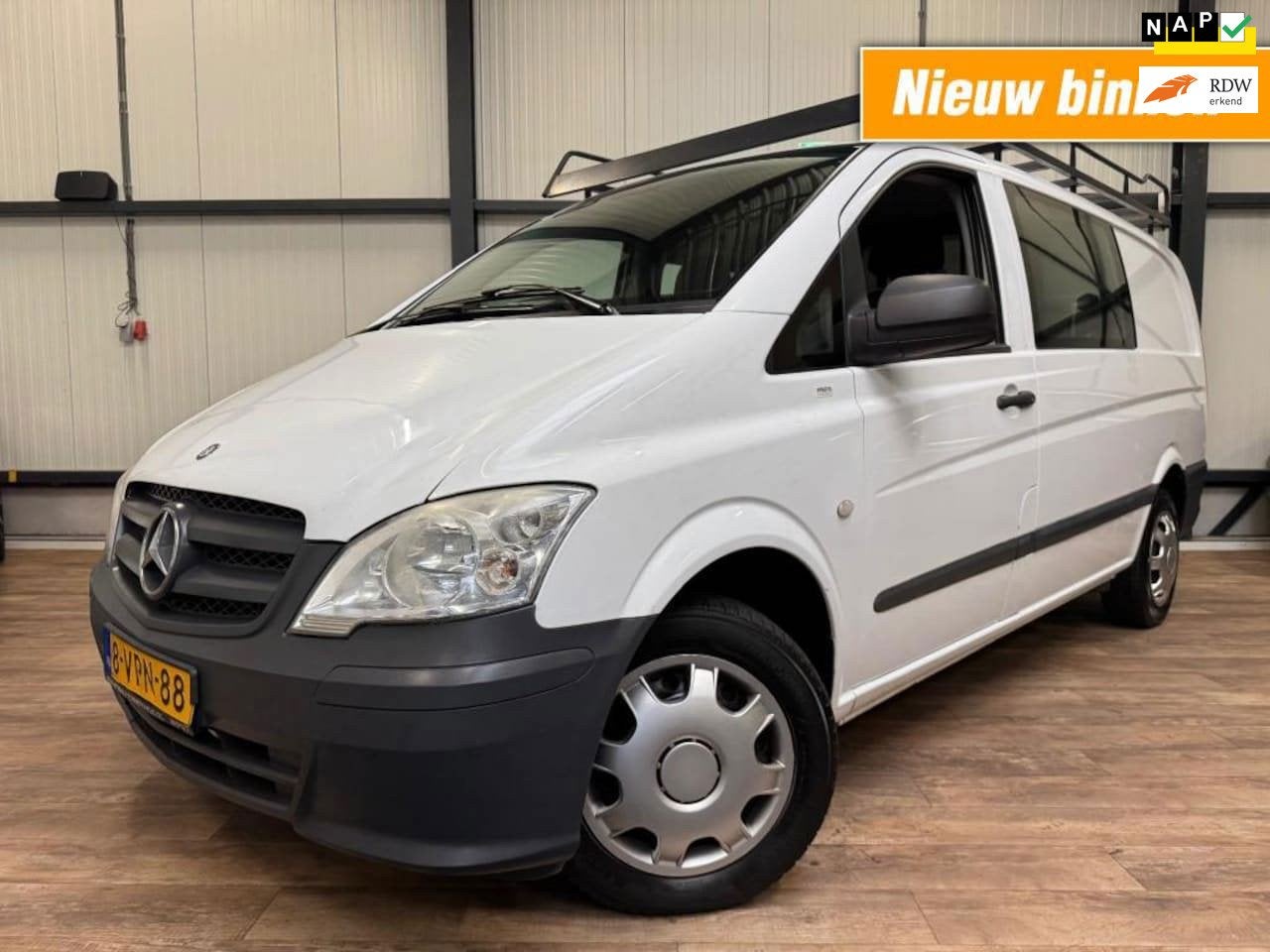 Mercedes-benz Vito 113CDI AUTOMAAT / DUBBEL CABINE / AIRCO /, Automaat, Euro 5, Gebruikt, Wit