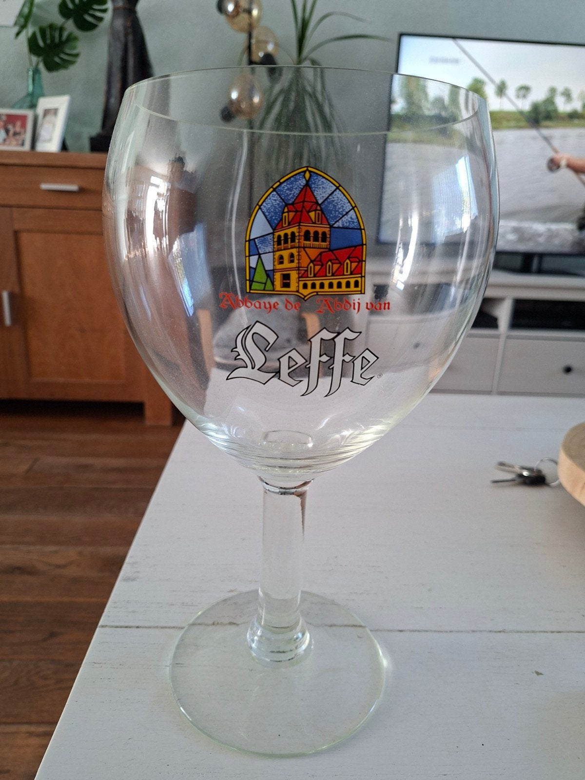 Heel groot Leffe bierglas - Abbaye de Leffe, Ophalen