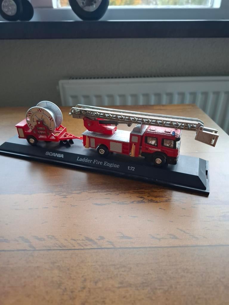 Scania Brandweer Auto 1:72 - Poetsbeurt Nodig, Ophalen of Verzenden, Gebruikt, Bus of Vrachtwagen, Overige merken